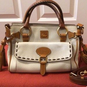 Dooney and Burke White Leather Bag